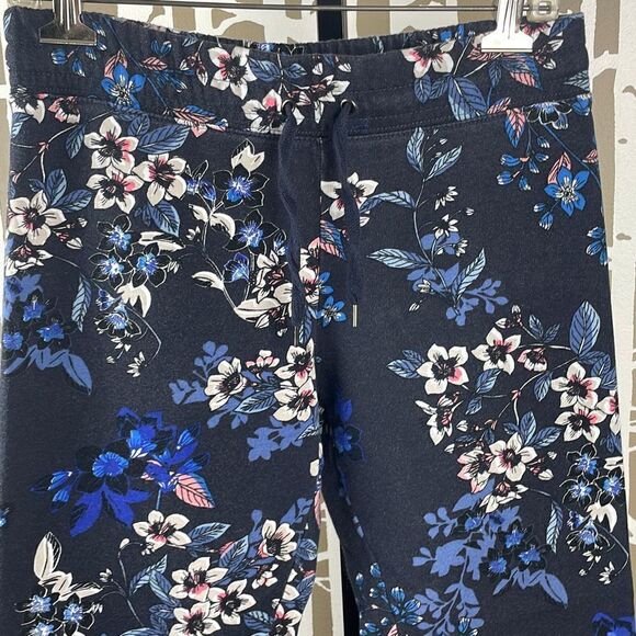 Label of Graded Goods Black Floral Print Cropped Joggers S - Picture 6 of 9